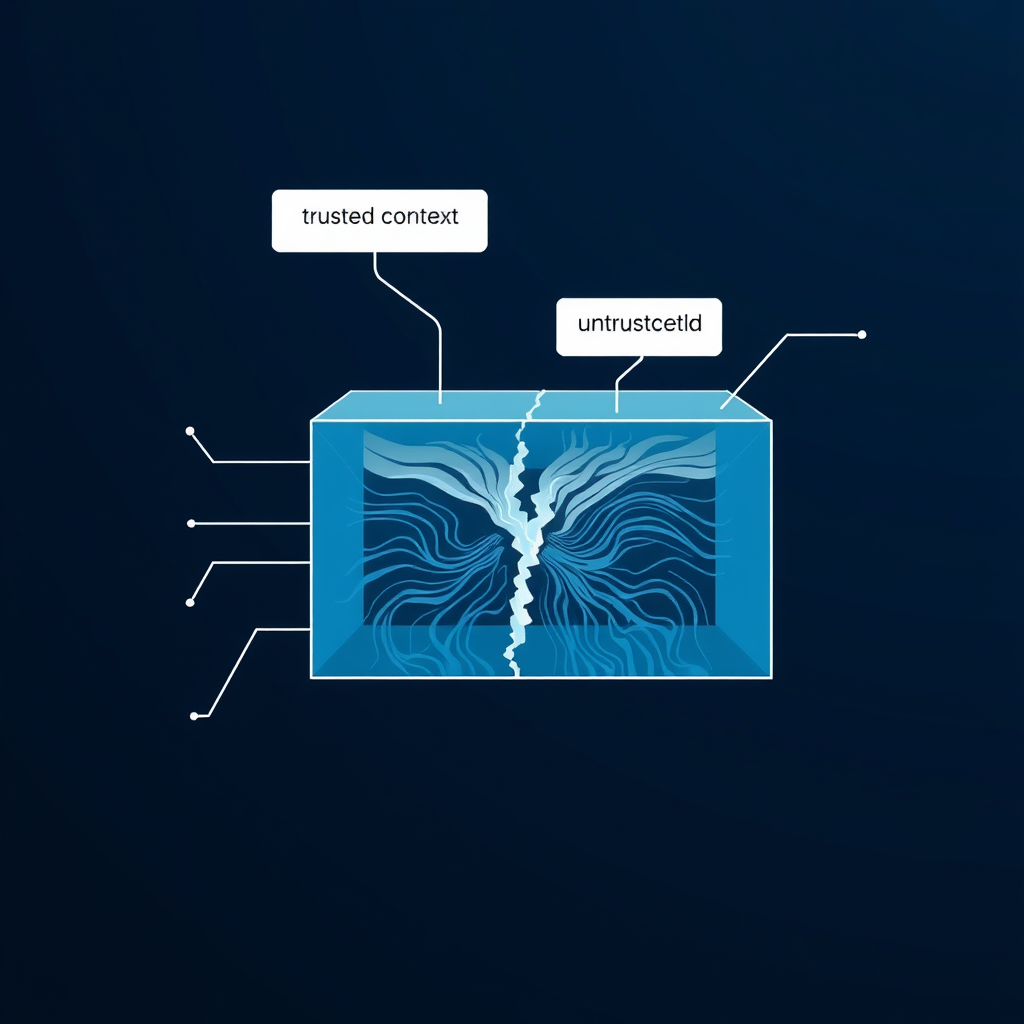Neural network cross-section with trusted and untrusted streams mixing
