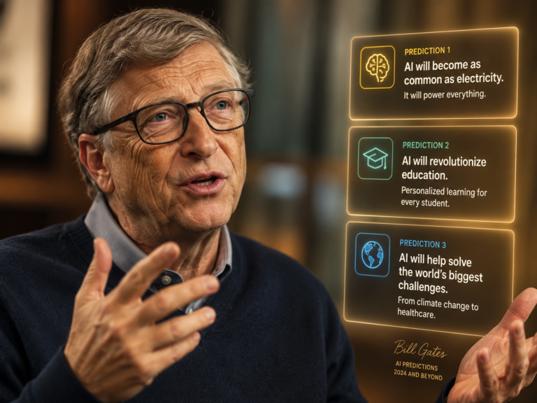 Bill Gates Says There’s ‘No Upper Limit’ on AI. Here Are the 3 Predictions That Matter.